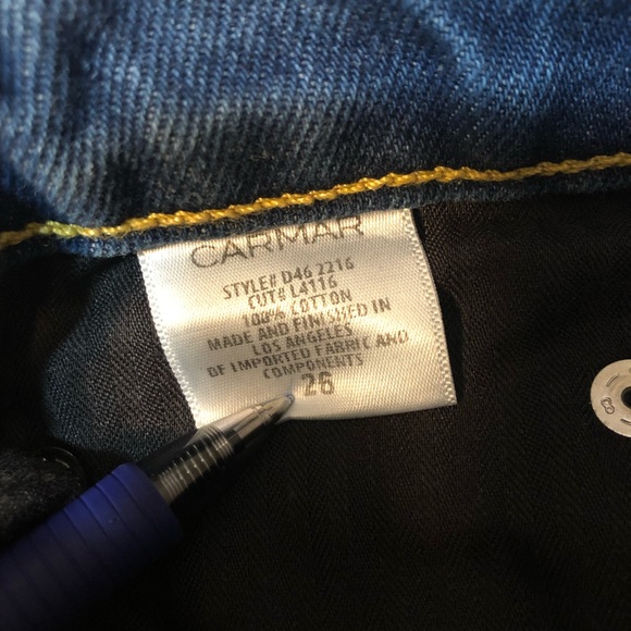 CARMAR High Waisted Mom Distressed Jeans - Picture 8 of 8